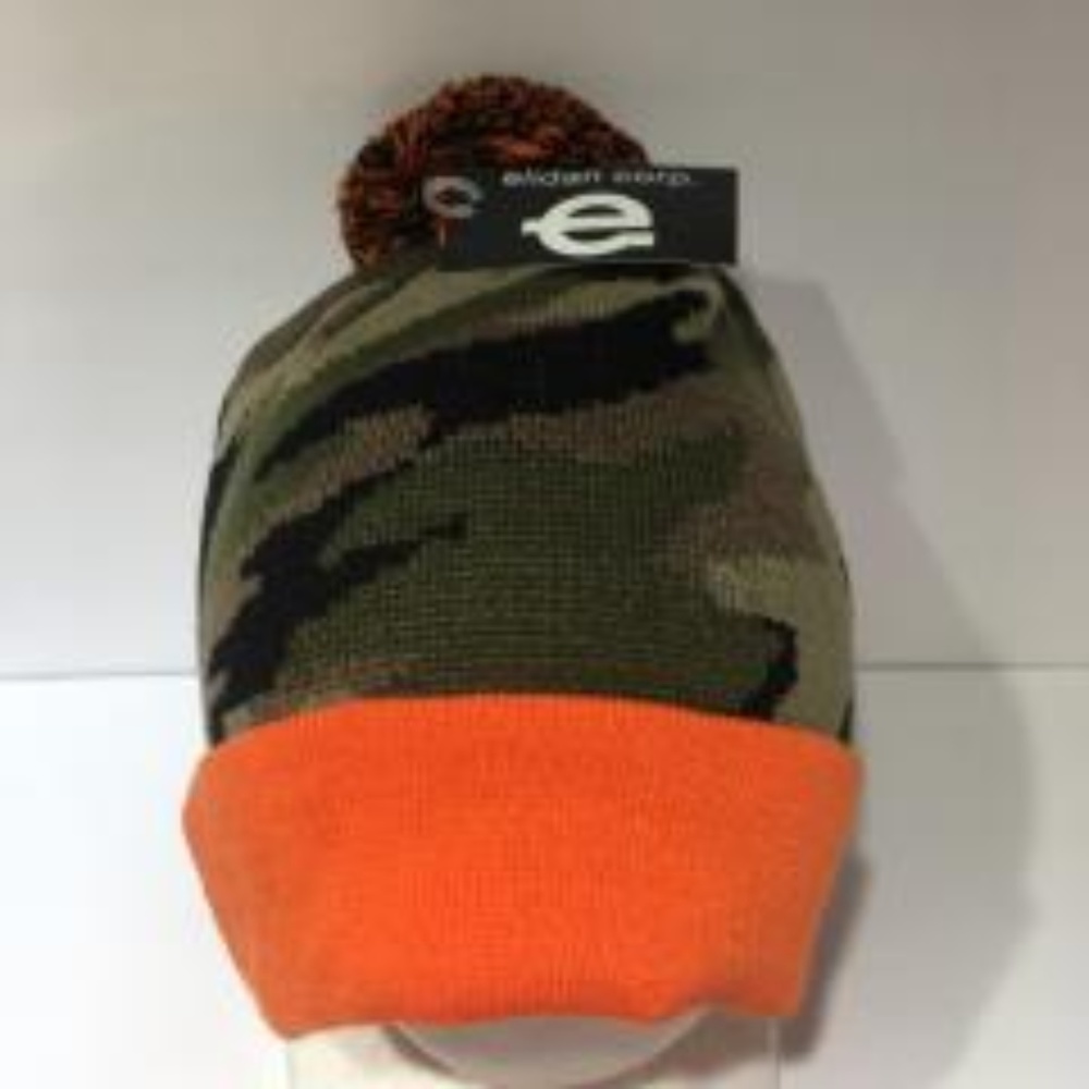 Elidan Camouflage Cuffed Beanie Winter Hat Cap